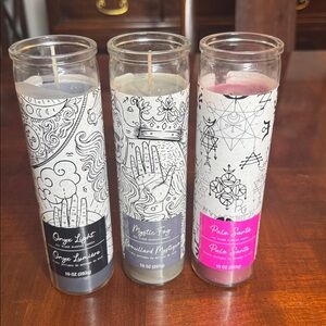 Soy Scented Candles Set of 4 Hamsa Designs